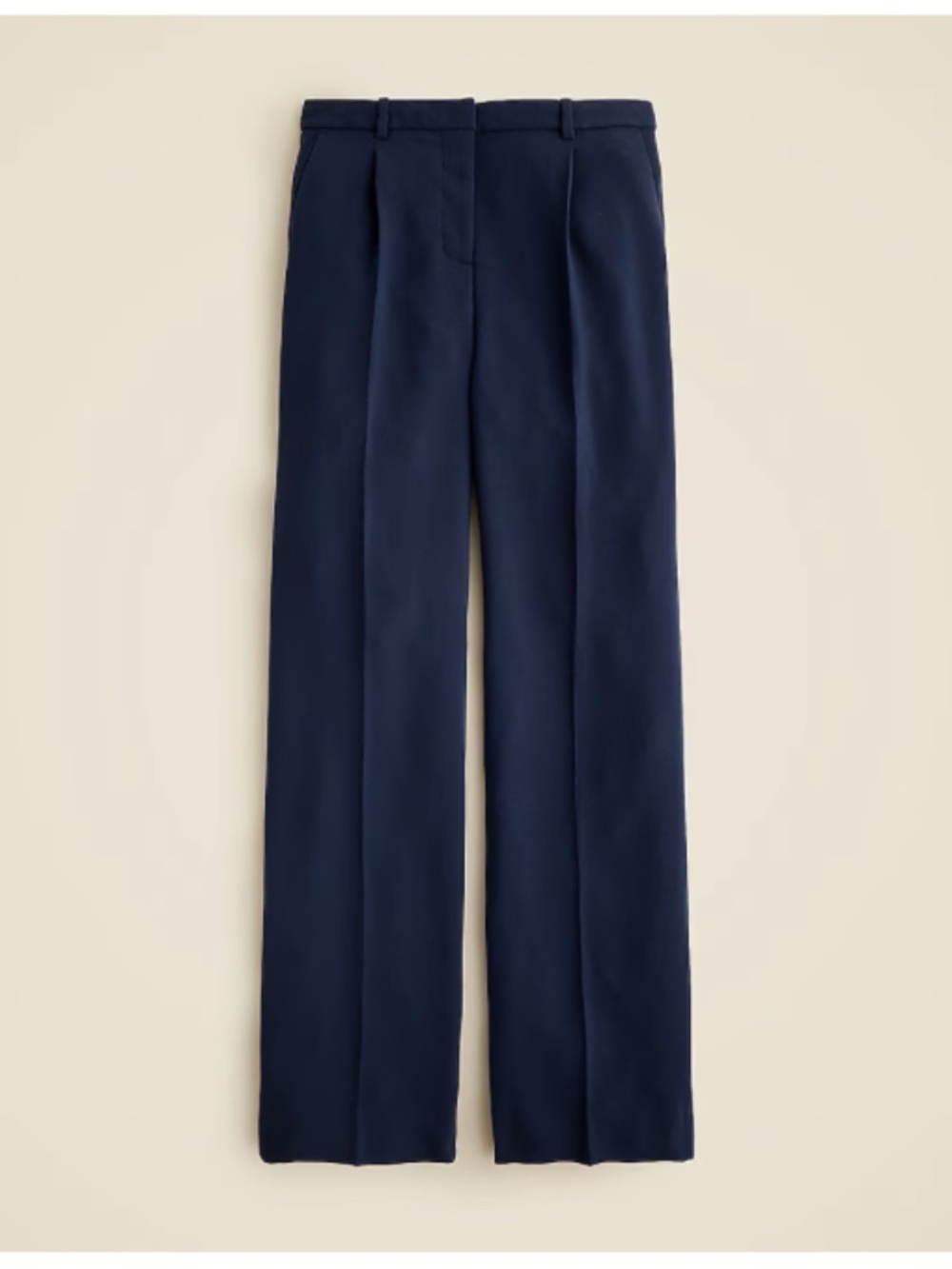 J.Crew Wide-leg Essential pant in city crepe - Navy - Size 10